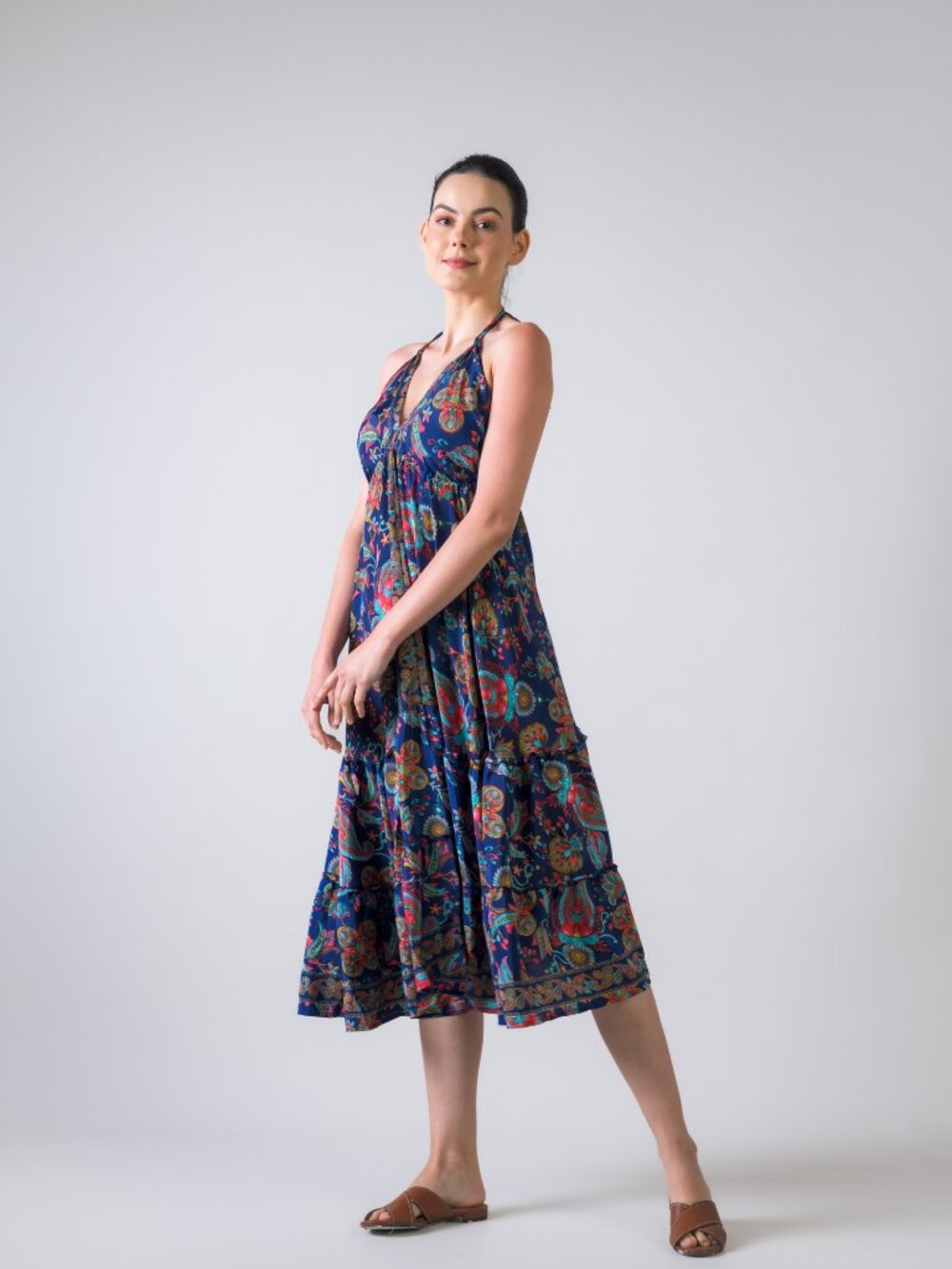 24.) Rhea Dori Pattern Dress (Assorted) - Picture 4 of 11